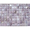 Mosaïque rose mauve clair marbré émaux de Venise vendu par 25 carreaux de 1.5 par 1.5cm
