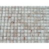 Blanc gemme micro 1 cm mosaïque pâte de verre par 80 carreaux