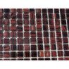 Rouge micro 1 cm mosaïque gemme pâte de verre par 80 carreaux