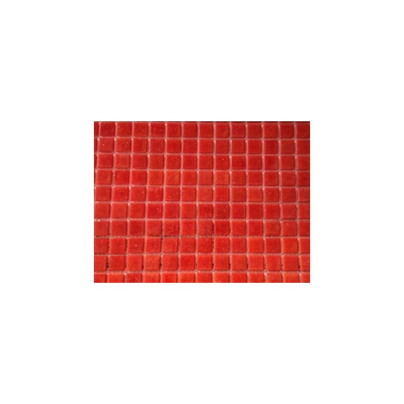 Rouge mosaïque pâte de verre rouge cerise mosaique par plaque 32.5 cm