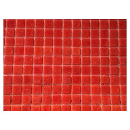 Rouge mosaïque pâte de verre rouge cerise mosaique par plaque 32.5 cm