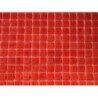 Rouge mosaïque pâte de verre rouge cerise mosaique par plaque 32.5 cm