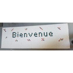 Plaque de porte numéros de rue en mosaïques modèle en loisirs créatifs