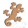 Gecko n°4 12 par 16 cm support bois pour mosaïque