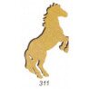 Cheval cabré 15 cm support bois pour mosaïque