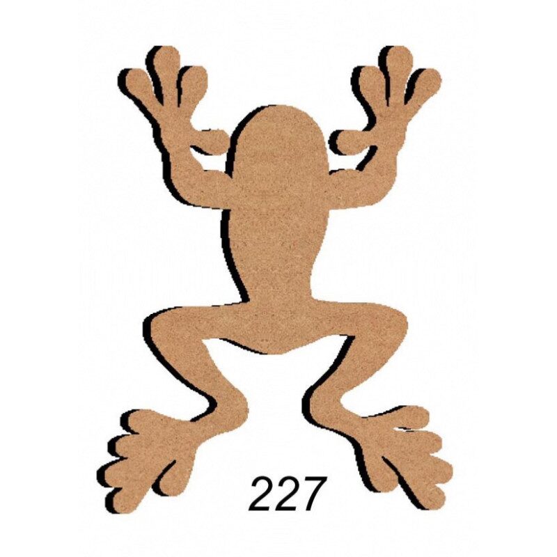 Grenouille n°2 15 cm support bois pour mosaïque