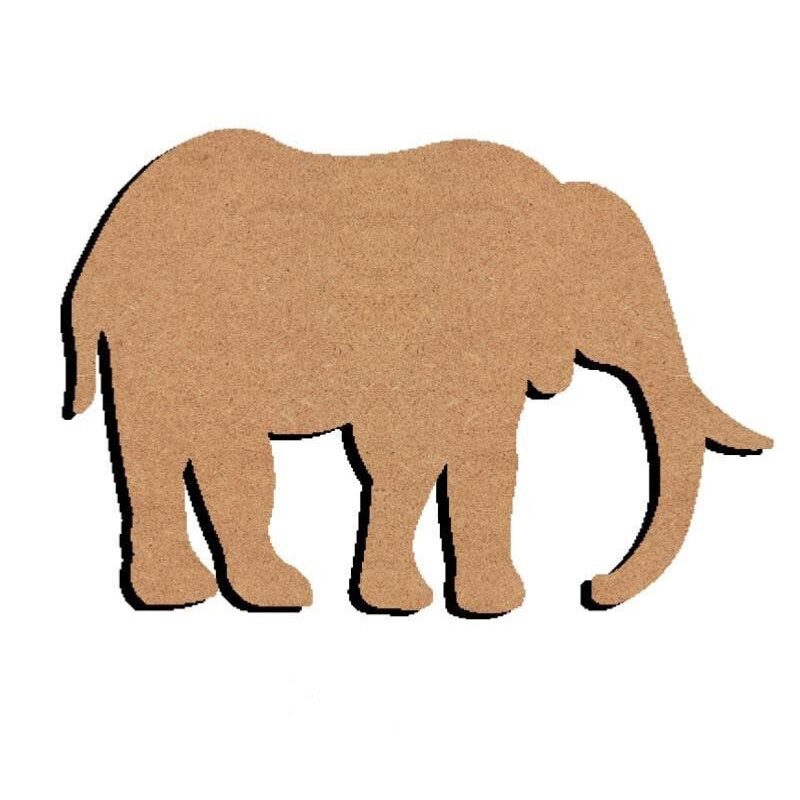 Éléphant n°1 15 cm support bois pour mosaïque