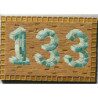 Plaque de porte numéros de rue en mosaïques modèle en loisirs créatifs