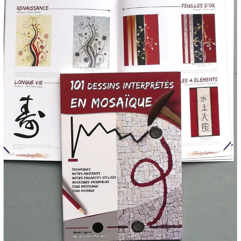 Livre 101 dessins interprétés en mosaïque