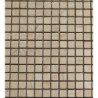 Brun clair aspect bois mosaïque 1.5 cm marbre mat plaque de 36 carreaux