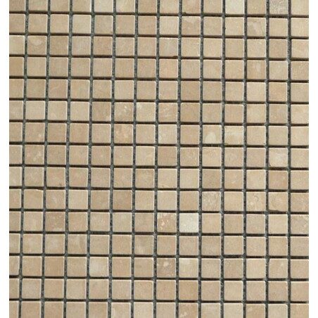 Brun noisetier mat mosaïque 1.5 cm marbre plaque de 36 carreaux