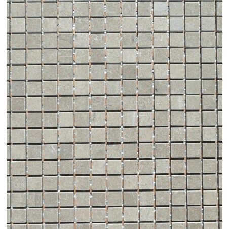 Gris clair brillant mosaïque 1.5 cm marbre plaque de 36 carreaux