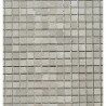 Gris clair brillant mosaïque 1.5 cm marbre plaque de 36 carreaux