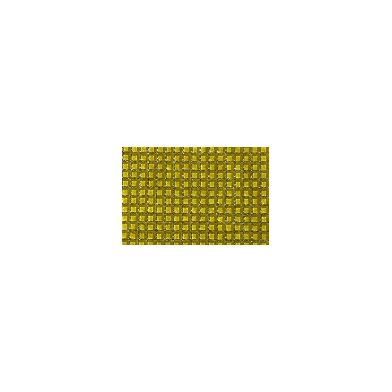 Jaune vif micro mosaïque vetrocristal uni 10 mm par plaque 30 cm