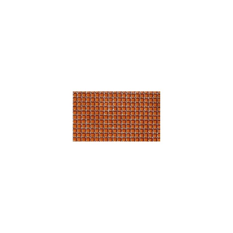 Brun micro mosaïque vetrocristal uni 10 mm par plaque 30.5 cm