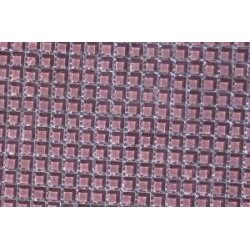 Rose mauve foncé micro mosaïque vetrocristal uni 10 mm par plaque 30.5 cm