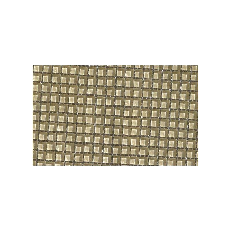 Blanc ivoire micro mosaique vetrocristal 10 mm par plaque 30 cm