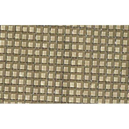 Blanc ivoire micro mosaique vetrocristal 10 mm par plaque 30 cm