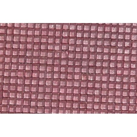 Rose clair paillette - glitter micro mosaïque vetrocristal par 64 carreaux