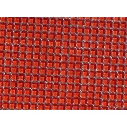 Rouge orange micro mosaïque vetrocristal par 64 carreaux