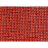 Rouge orange micro mosaïque vetrocristal par 64 carreaux