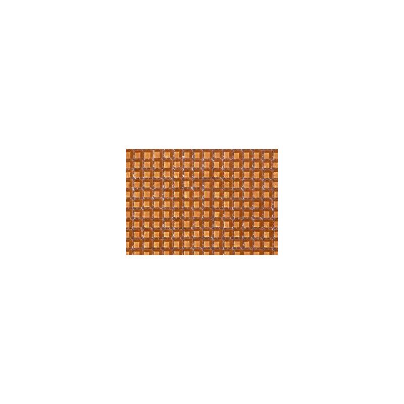 Orange clair micro mosaïque vetrocristal par 64 carreaux