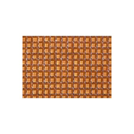 Orange clair micro mosaïque vetrocristal par 64 carreaux