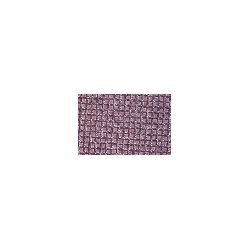 Rose mauve foncé micro mosaïque vetrocristal par 64 carreaux