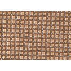 Brun chamois micro mosaïque vetrocristal par 64 carreaux