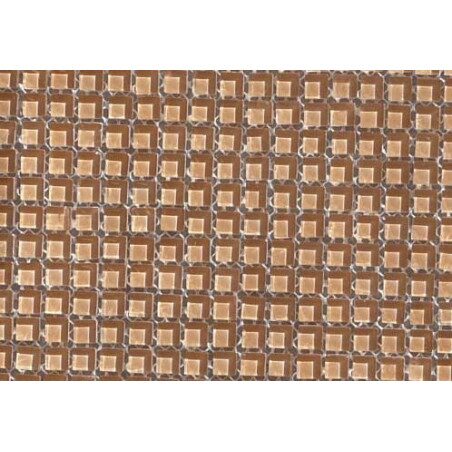 Brun chamois micro mosaïque vetrocristal par 64 carreaux